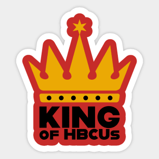 King Of HBCUs Gold/Black Logo Tee Sticker